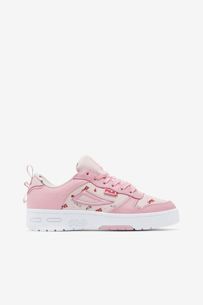 Fila Lnx-100 Chain Stitch Trainers Pink - Womens - 85347BCMR